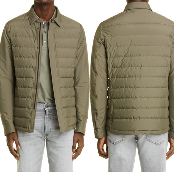 Ermenegildo Zegna strato quilted down short jacket EU52/US 36